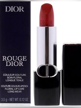 Dior Rouge Dior Couture Colour Lipstick (3.5g/0.12oz/999 Satin) New